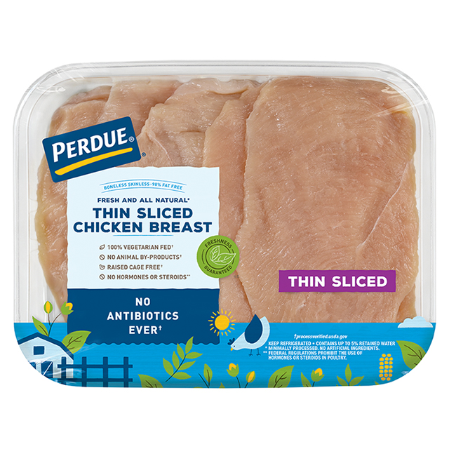 PERDUE® Thin Sliced Boneless Skinless Chicken Breasts