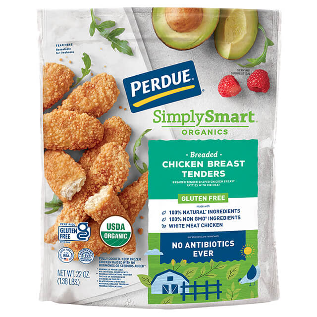 PERDUE® SIMPLY SMART® ORGANICS Breaded Chicken Breast Tenders Gluten Free (22 oz.)