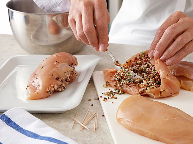 Step 3 Quinoa Lime Stuffed Chicken Breasts Step 3