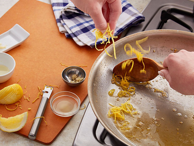 Lemon Parm Chicken Strips with Herb-Buttered Fettucine Step 2