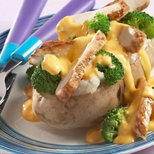 Cheesy Chicken and Broccoli Potato Topper