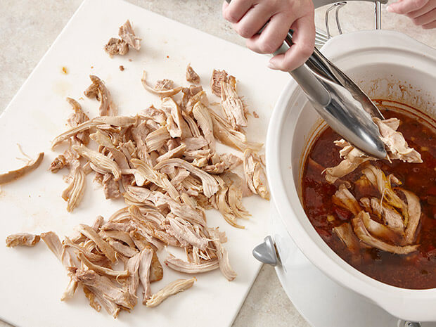 Step 3 Family-Friendly Crock Pot Chicken Enchilada Soup Step 3