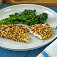 Rosemary Almond-Crusted Chicken with Broccolini