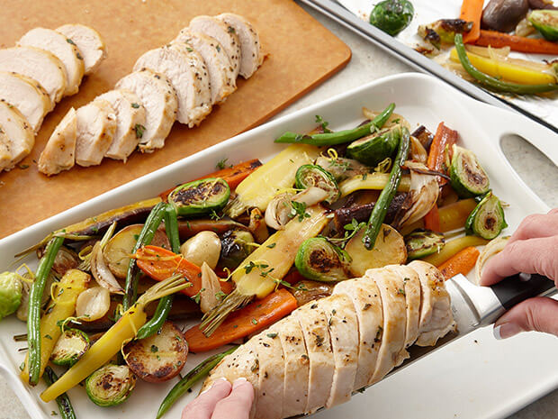 Sheet Pan Roasted Chicken And Vegetables Step 4
