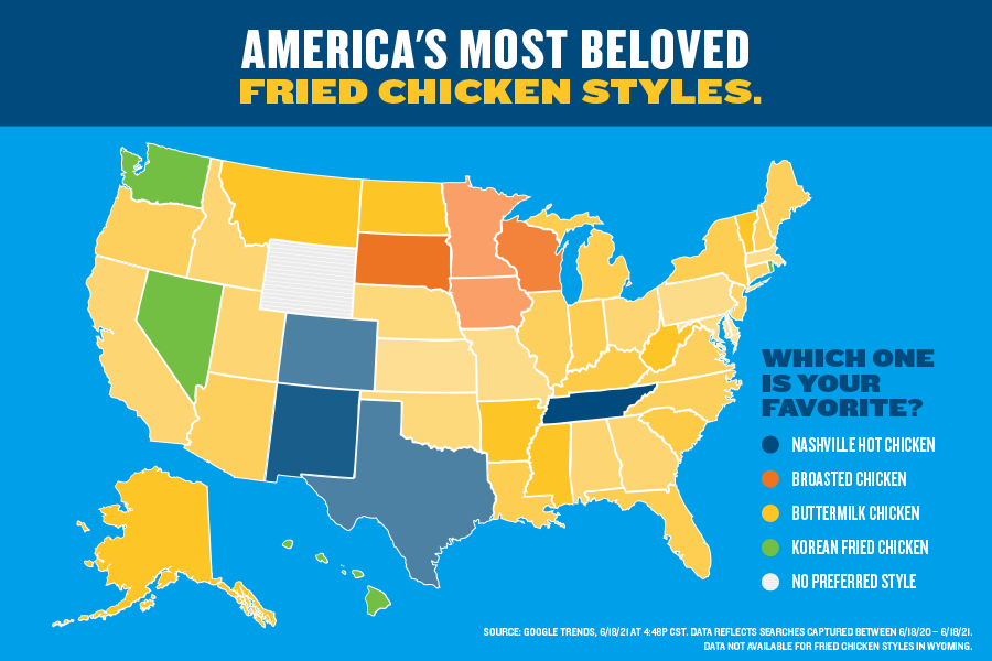 America's Most Beloved Fried Chicken Styles.