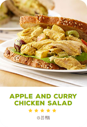 apple and curry chicken salad