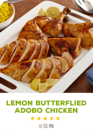 lemon butterflied adobo chicken