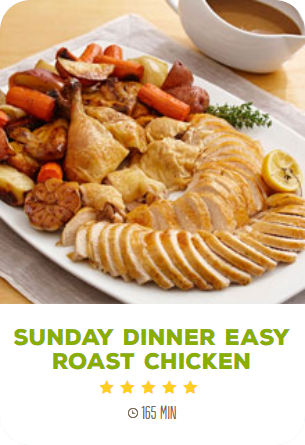sunday dinner easy roast chicken