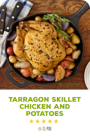 tarragon skillet chicken and potatoes