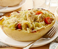 Chicken Pesto Squash Bowls