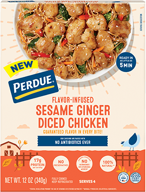 PERDUE® Flavor-Infused Sesame Ginger Diced Chicken