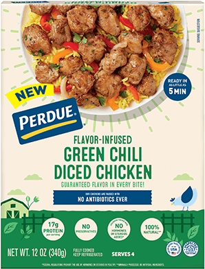 PERDUE® Flavor-Infused Green Chili Diced Chicken