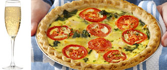 FLUFFY QUICHE WITH CHICKEN