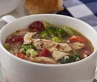Chicken Quinoa & Broccoli Soup