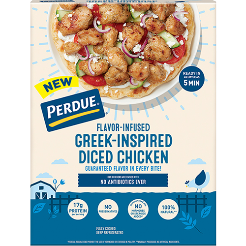 PERDUE® Flavor-Infused Greek Inspired Diced Chicken