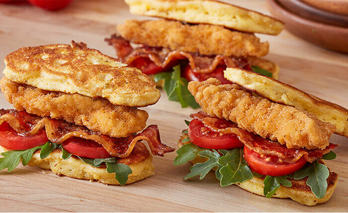 Chicken Corn Fritter Sandwich