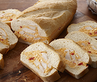 Chicken Pimiento Cheese Stuffed Bread 