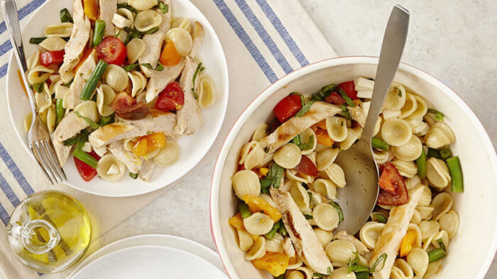 Lemon Chicken Pasta with Green Beans