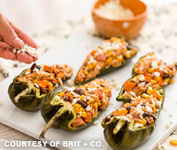 Colorful Chicken Stuffed Peppers