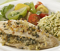 Basil Stuffed Chicken Breasts