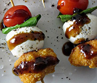 Caprese Popcorn Chicken