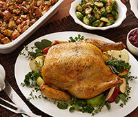 Holiday Roast Chicken and Stuffing