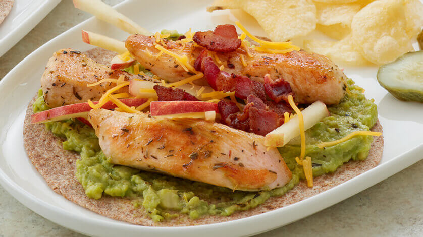 Chicken Avocado Tortilla Toast