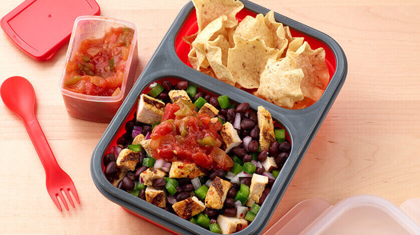 No Cook Taco Salad Bento Box