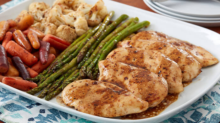 Balsamic Sheet Tray Chicken with Vegetables