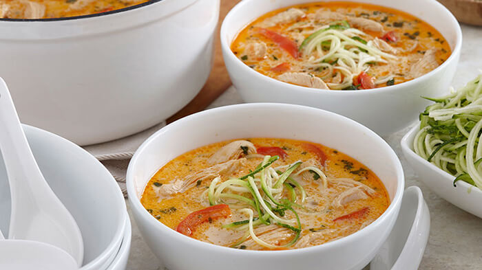 Easy Thai Coconut Chicken Soup
