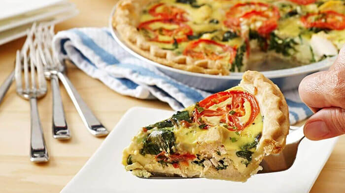 Fluffy Quiche with Chicken