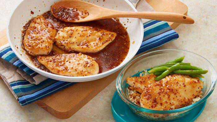 Chicken with Maple Mustard Sauce