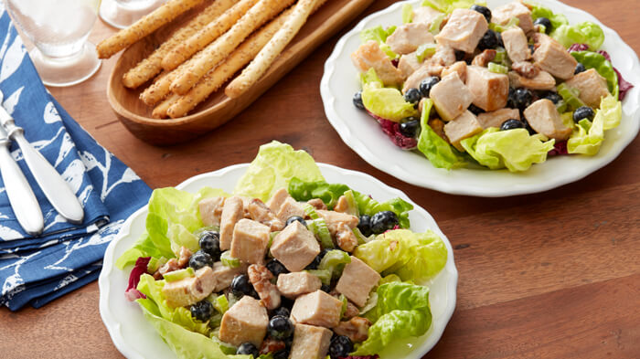 Creamy Maple Chicken and Blueberry Salad