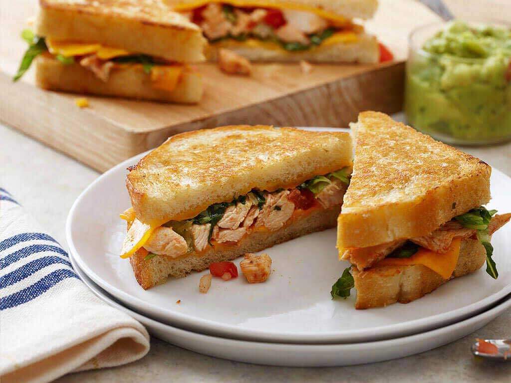 Chicken Grilled Cheese Tacos