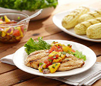 Grilled Mojo Chicken with Pineapple Salsa