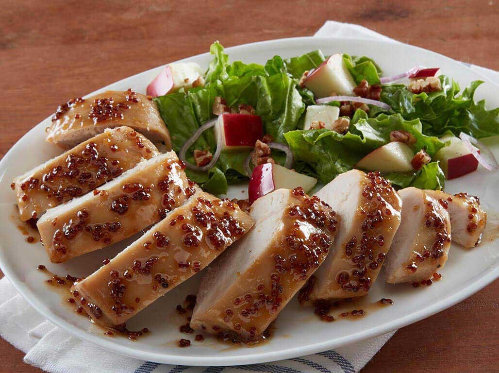 3 INGREDIENT BROWN SUGAR AND MUSTARD CHICKEN BREASTS