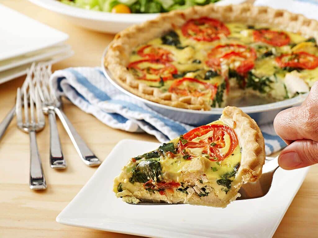 Fluffy Quiche with Chicken