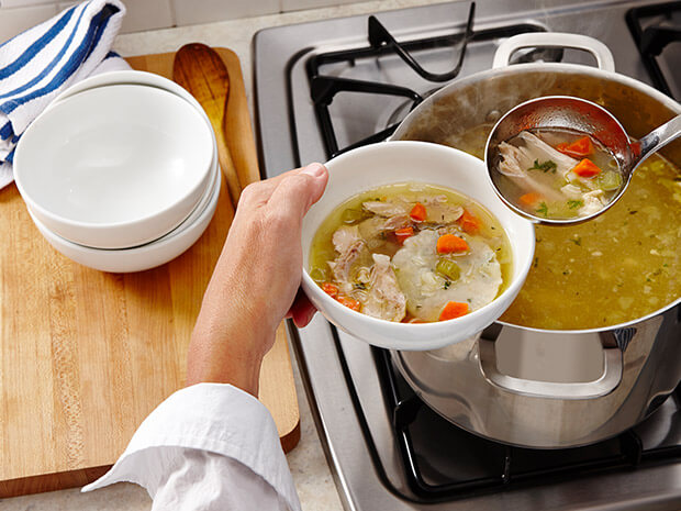 Dutch Oven Chicken and Herbed Dumplings