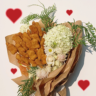 Say “I Love You” with a Chicken Bouquet