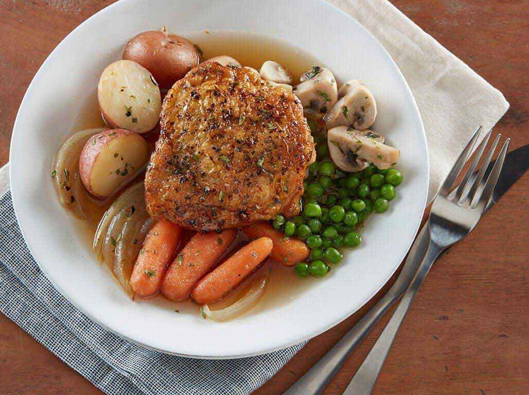 Chicken with Garlic and White Wine