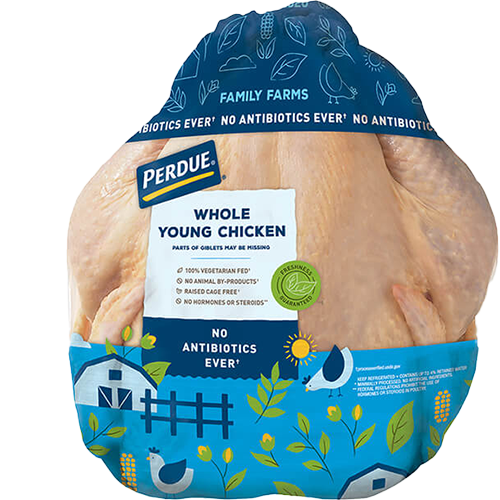 PERDUE® FRESH WHOLE CHICKEN WITH GIBLETS