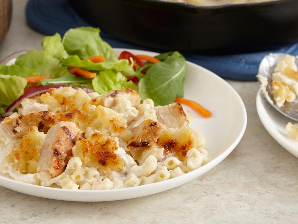 Skillet Chicken Mac and Cheese