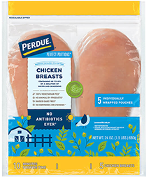 <p>PERDUE® PERFECT PORTIONS® BONELESS SKINLESS CHICKEN BREASTS (1.5 LBS.)</p>