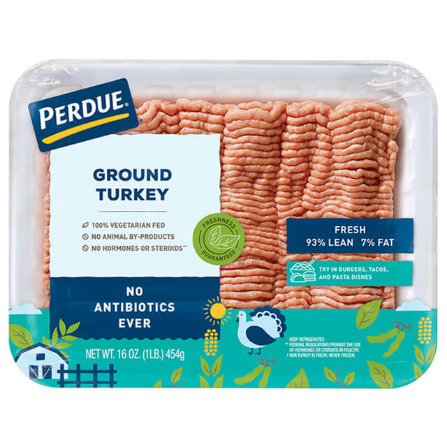 PERDUE® Fresh Ground Turkey 93% Lean (1 lb.)) PERDUE® Fresh Ground Turkey 93% Lean (1 lb.)