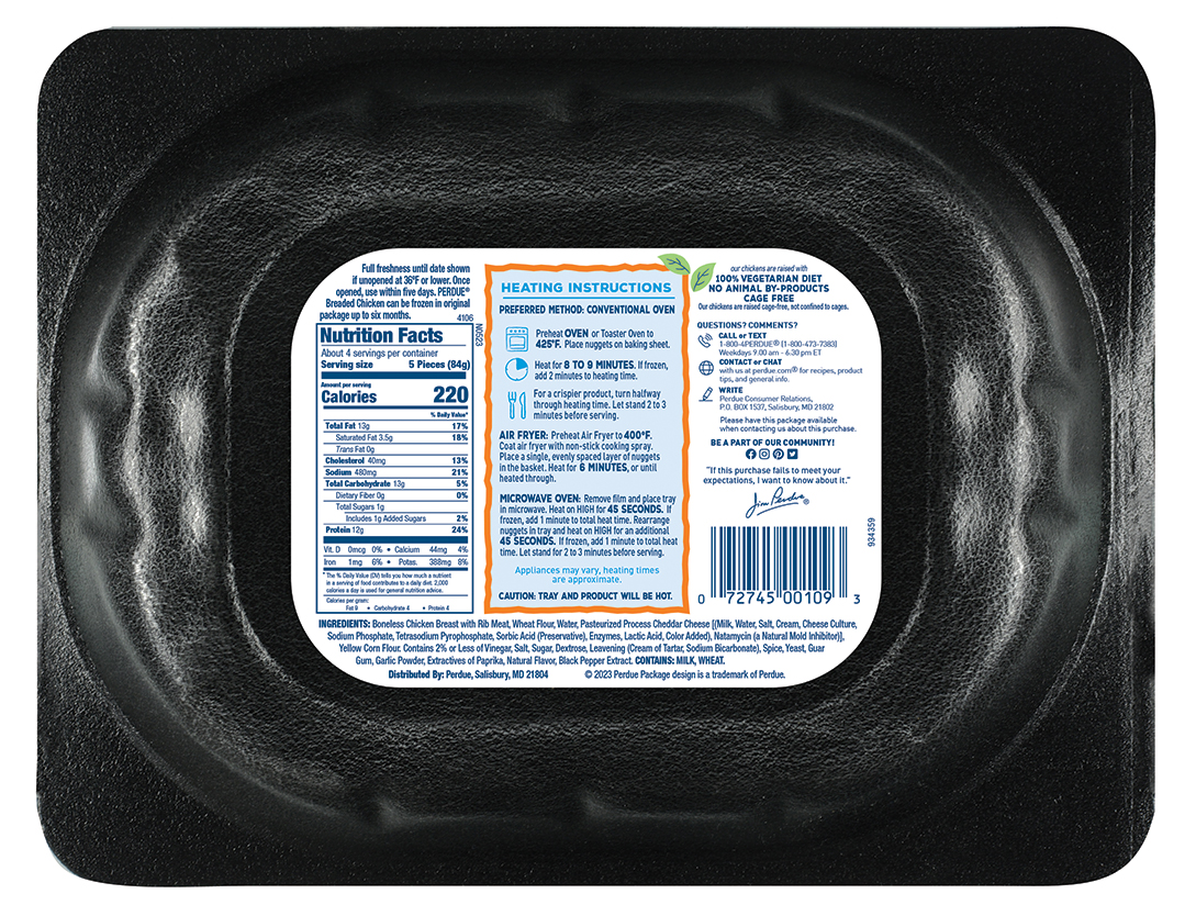 PERDUE® Chicken Breast Nuggets With Cheddar Cheese PERDUE® Chicken Breast Nuggets With Cheddar Cheese