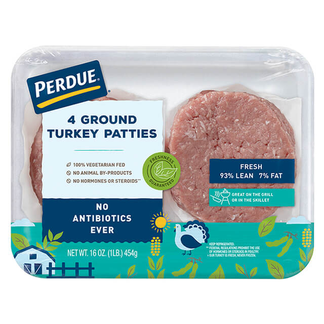 PERDUE® Fresh Ground Turkey Patties (1 lb.)