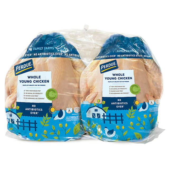 PERDUE® Fresh Whole Chicken Cut-Up with Giblets, 830