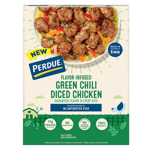 PERDUE® Flavor-Infused Green Chili Diced Chicken) PERDUE® Flavor-Infused Green Chili Diced Chicken