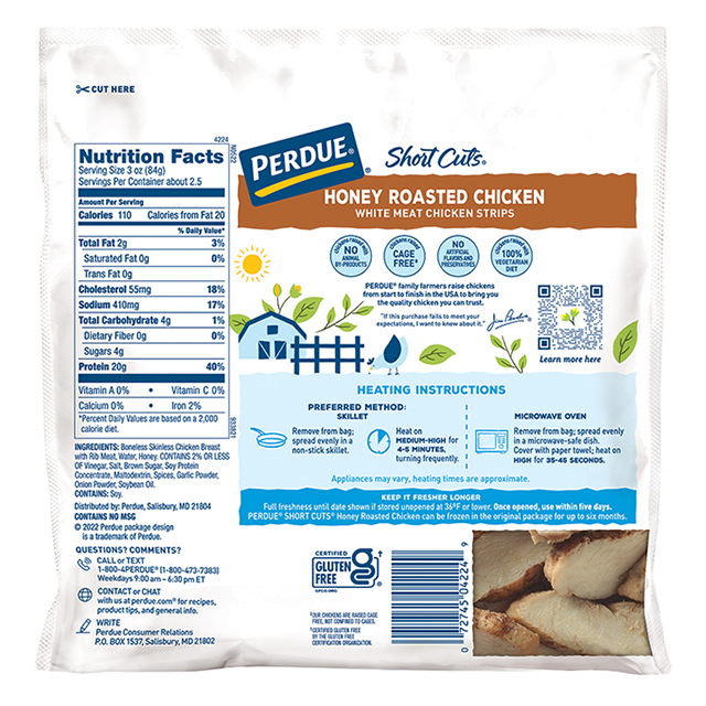 PERDUE® SHORT CUTS® Honey Roasted Chicken Strips 