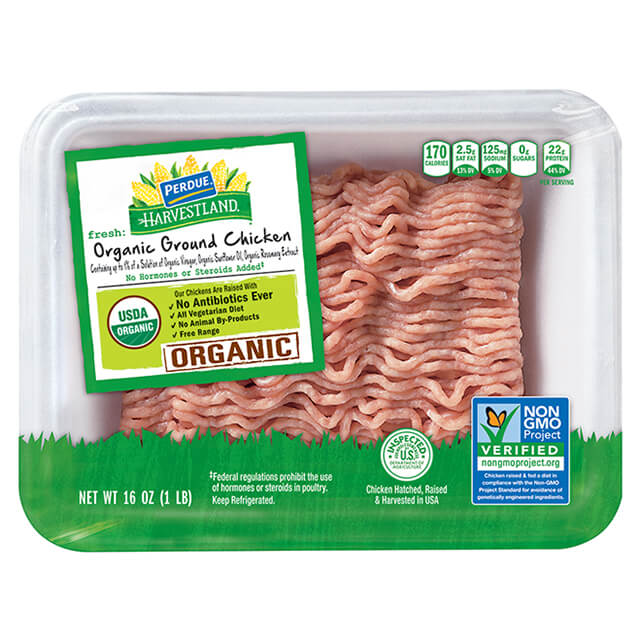 PERDUE® HARVESTLAND® Organic Ground Chicken (1 lb.)